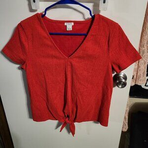 J. CREW BOWTIE CROP TOP SZ S